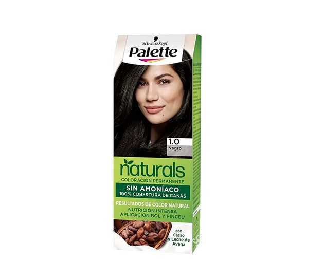 PALETTE naturals თმის საღებავი 1-0 შავი