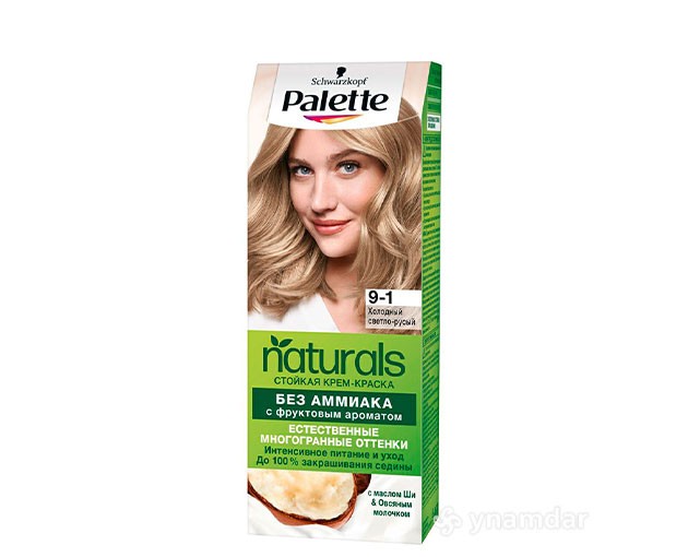 PALETTE naturals თმის საღებავი 9-1 ცივი ბეჟი