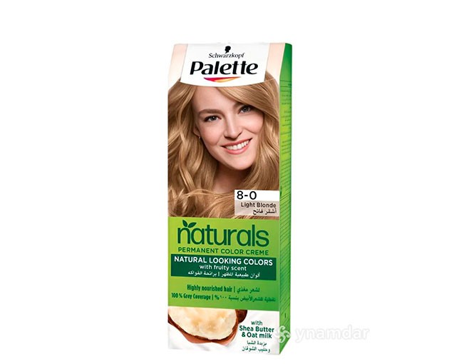 PALETTE naturals თმის საღებავი 8-0 ღია ქერა 