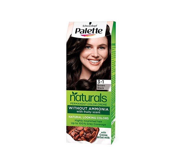 PALETTE naturals თმის საღებავი 3-1 მუქი წითელი-შავი