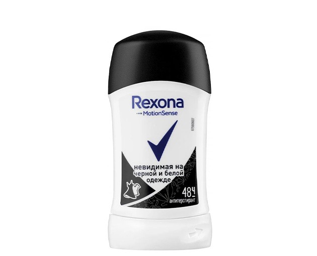REXONA დეოდორანტი სტიკი შავი-თეთრი 40 გრ