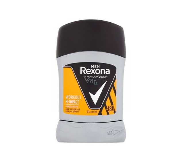 REXONA მამაკაცის დეოდორანტი სტიკი Workout  50 მლ