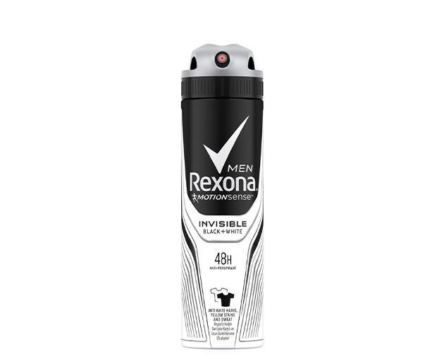 REXONA მამაკაცის დეოდორანტი შავი და თეთრი 150მლ