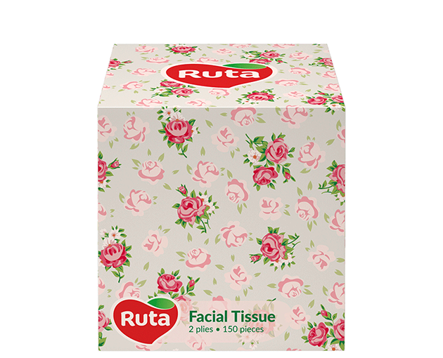 Ruta  Cleansing Facial Wipes white cube