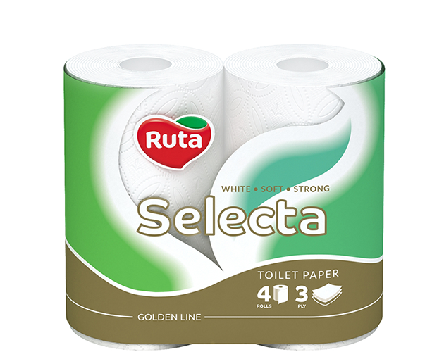 Ruta Selecta 3 ფენიანი ტუალეტის ქაღალდი 4 ცალი