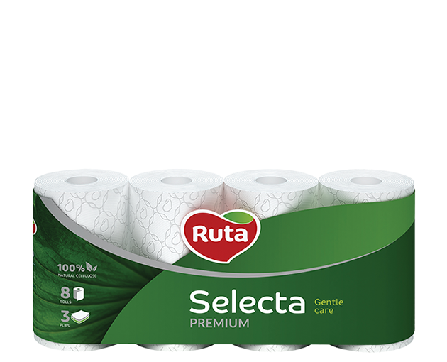 Ruta Selecta 3 ფენიანი ტუალეტის ქაღალდი 8 ცალი