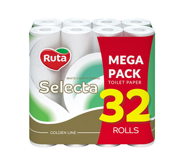 Ruta Selecta 3 ფენიანი ტუალეტის ქაღალდი 32 ცალი