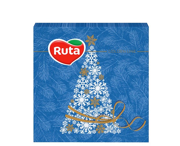 Ruta 2 ფენიანი საახალწლო ხელსახოცი ნაძვის ხის მიქსი 20 ცალი