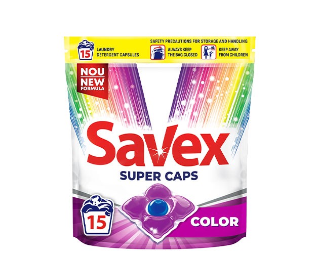 Savex ქსოვილის სარეცხი კაფსულა 2-1ში ფერადი