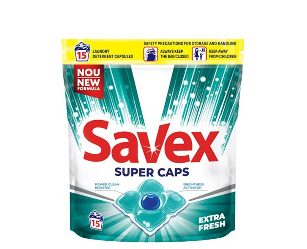 Savex ქსოვილის სარეცხი კაფსულა 2-1ში Ultra Bright