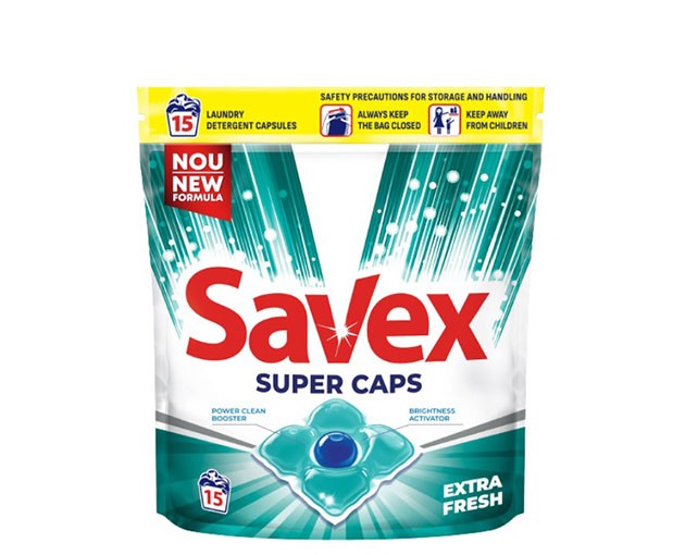 Savex Fabric washing capsule 2-1 in Ultra Bright