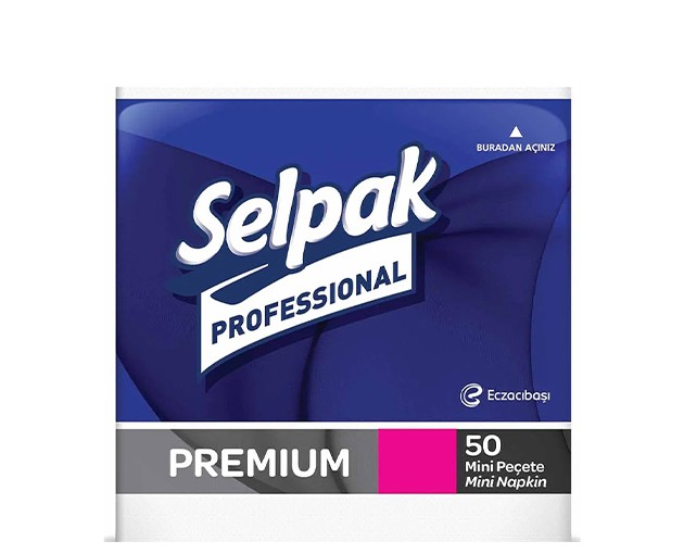SELPAK 2 ფენიანი მინი ხელსახოცი 50ც