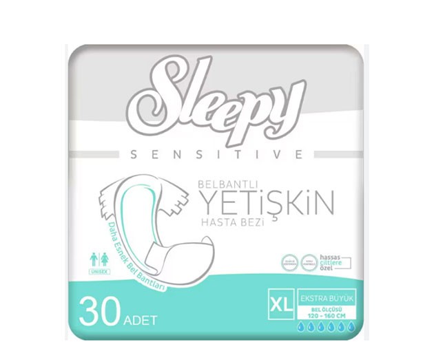 SLEEPY XL ზომა საფენი მოზრდილთათვის 30ც
