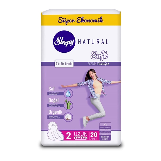 Sleepy Natural Soft ჰიგიენური საფენი long