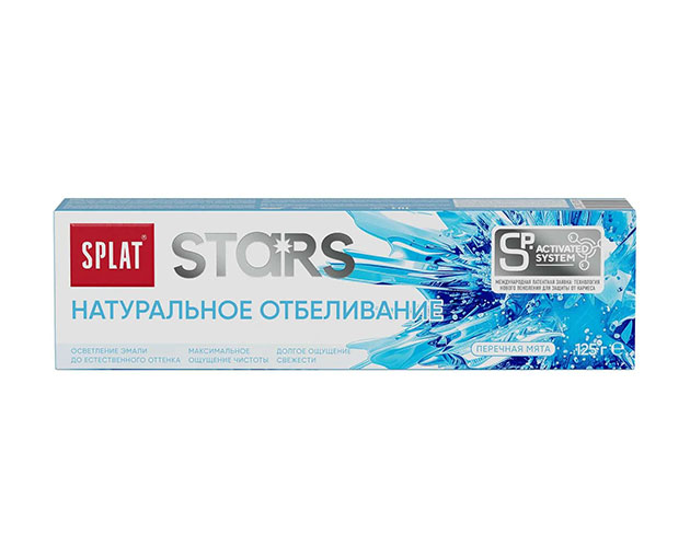 SPLAT STARS კბილის პასტა ნატურალური გათეთრება 125მლ