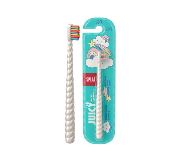 SPLAT JUICY LAB საბავშვო კბილის ჯაგრისი მარგალიტი 