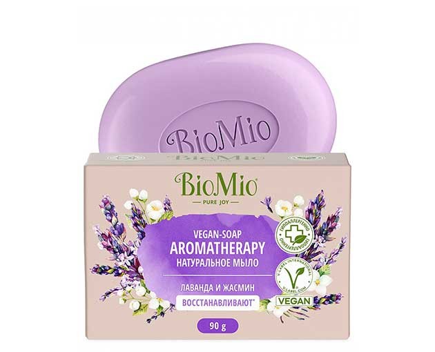 BIOMIO მყარი საპონი ლავანდა და ჟასმინი 90გრ