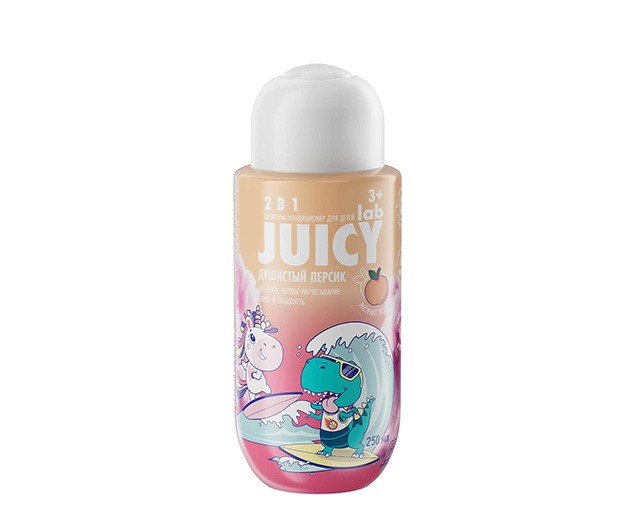 SPLAT 3+ Shampoo-Conditioner JUICY LAB 2/1 Peach 250ml