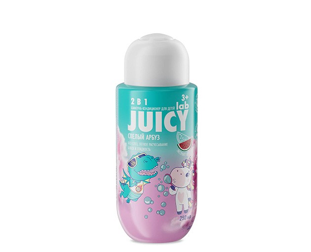SPLAT 3+ Shampoo-Conditioner JUICY LAB 2/1 Watermelon 250ml