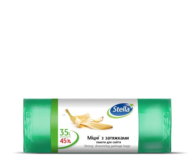 STELLA garbage bag with tie  35L 45pcs