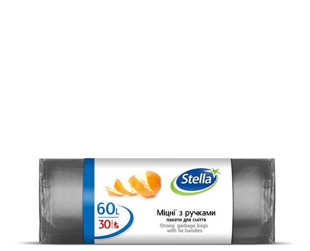 STELLA garbage bag with handle  60L 30pcs