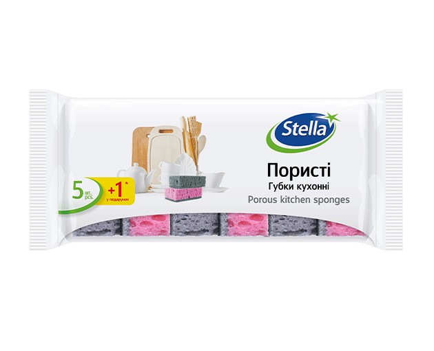 STELLA სამზარეულოს ღრუბელი 5+1