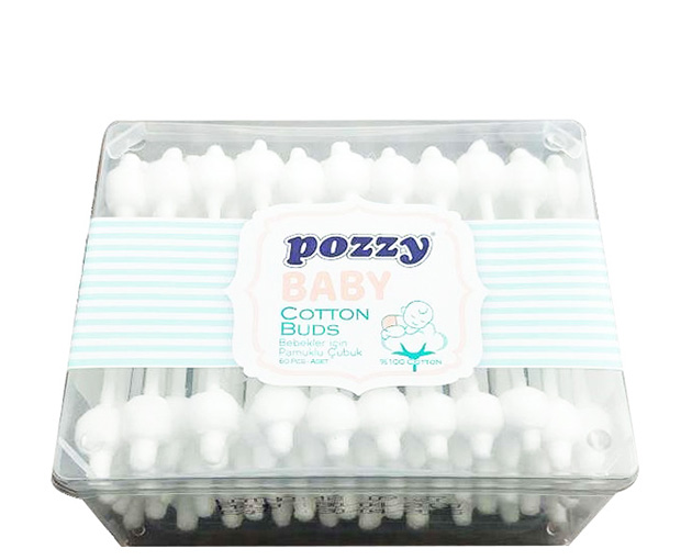 POZZY children's cotton ear sticks 60 pieces