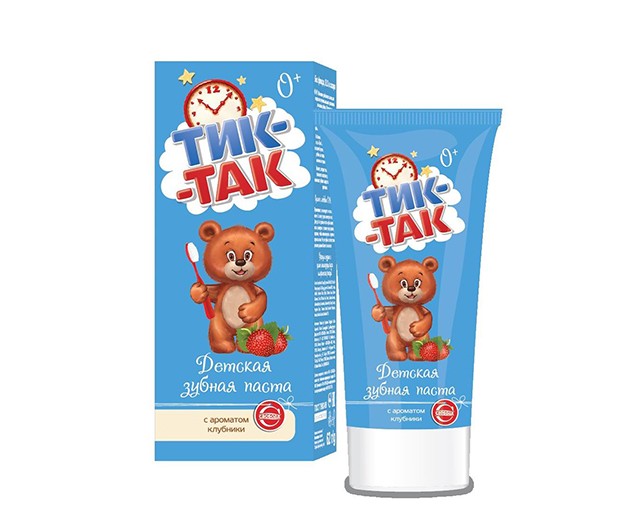 Children's toothpaste strawberry (0+) 62 ml