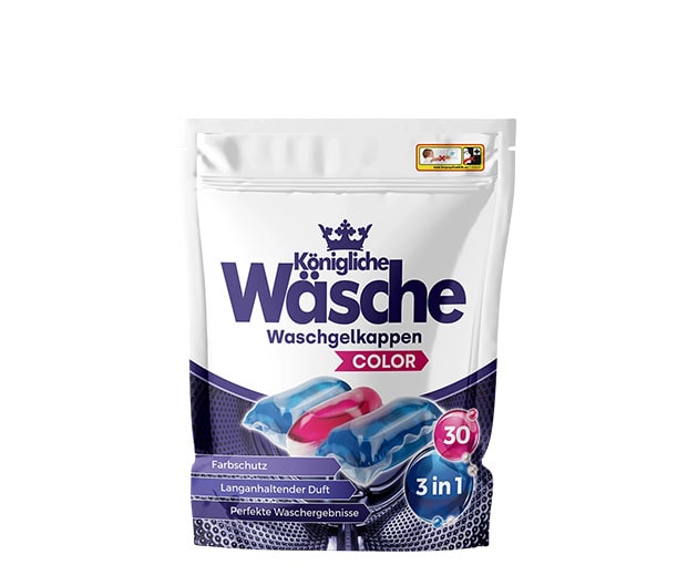 Wasche ფერადი სარეცხი კაფსულები