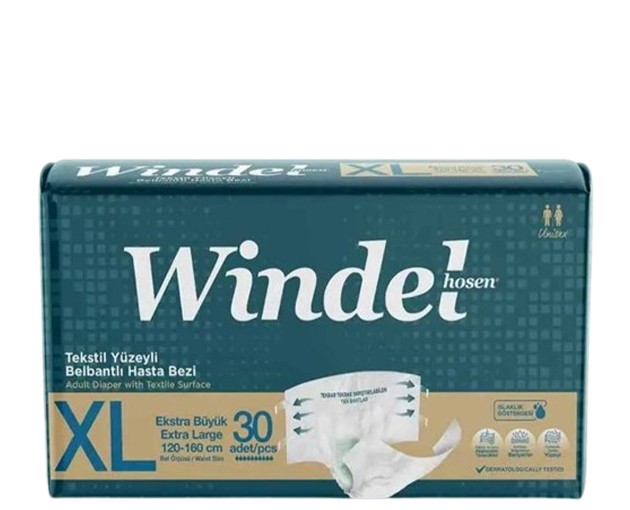 WINDELHOSEN XL საფენი მოზრდილთათვის 30 ცალიანი